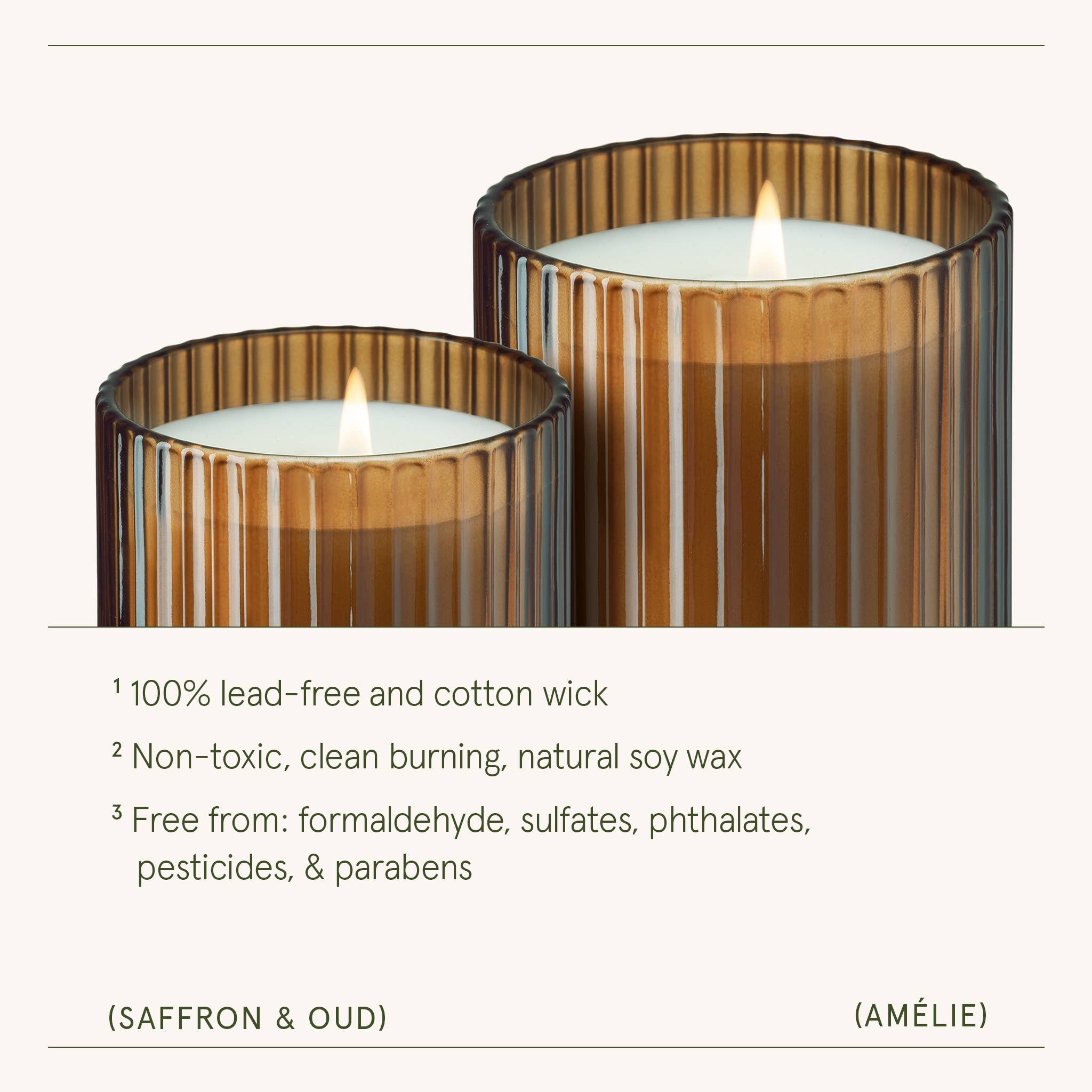 La Jolie Muse - Saffron & Oud Scented Candle- 7oz