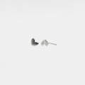 Perimade & Co. LLC - Dainty Tiny Small Heart Stud Earrings in 925 Sterling Silver
