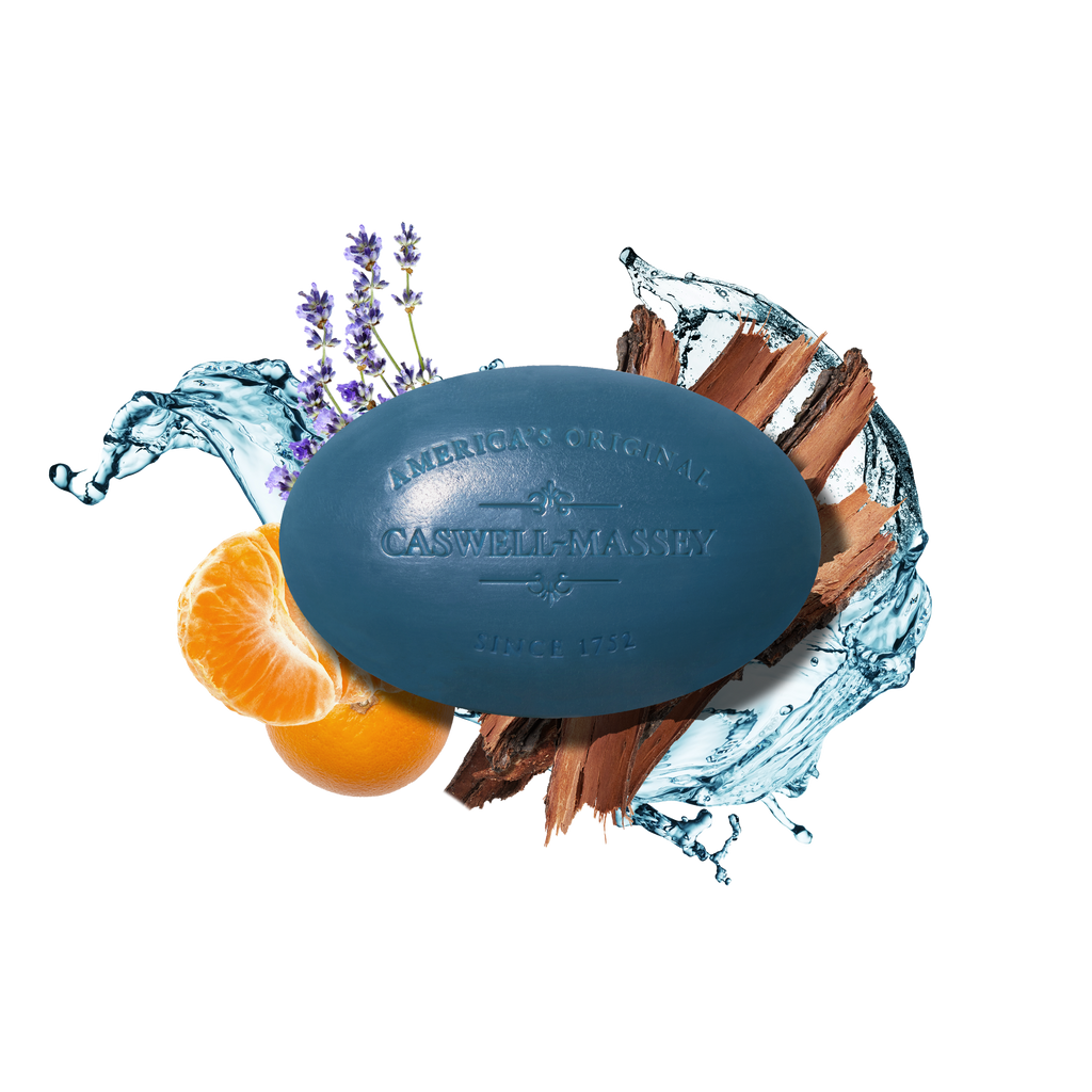 Caswell-Massey - Newport Natural Bar Soap, Citrus, Cedar, Plant-Based, 5.8oz