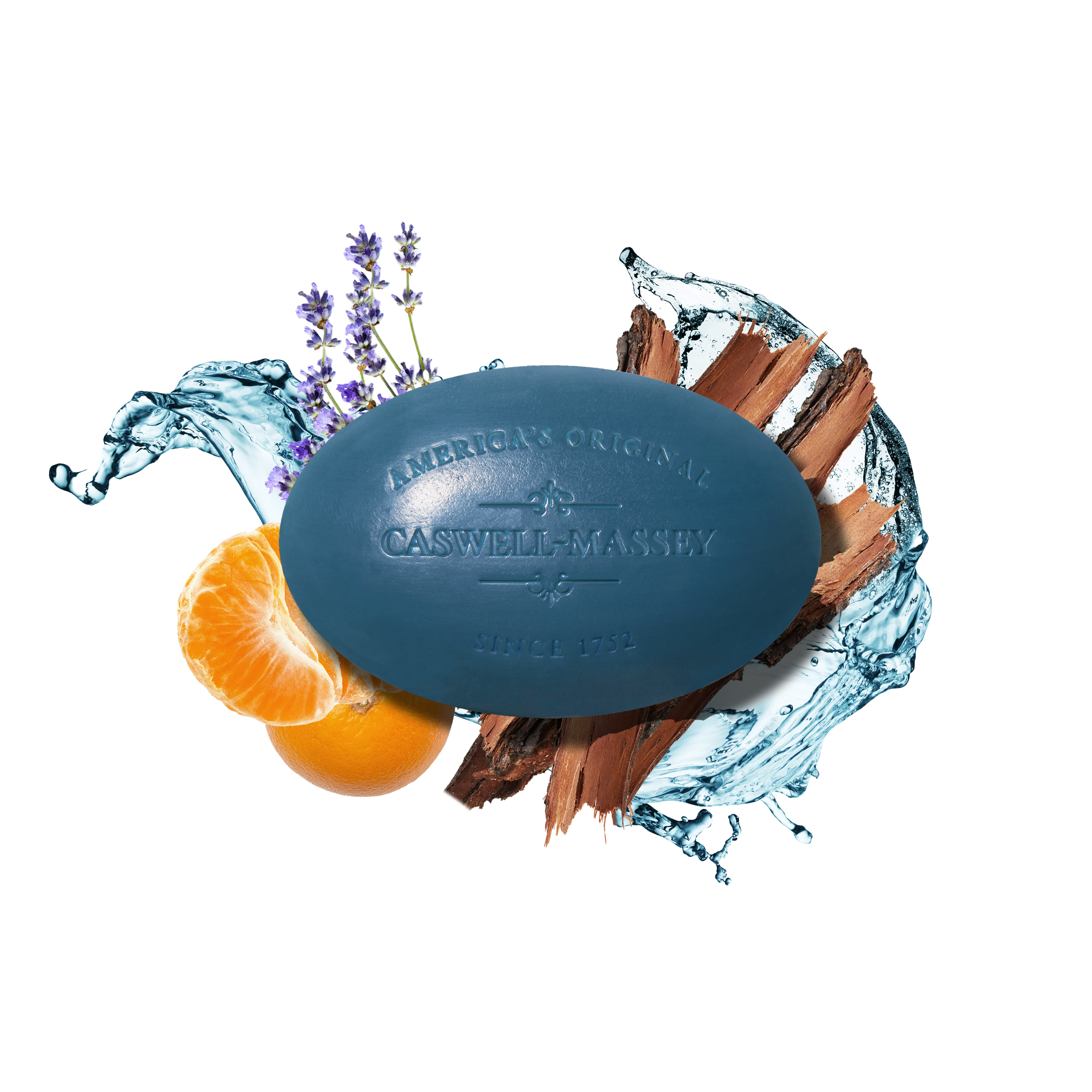 Caswell-Massey - Newport Natural Bar Soap, Citrus, Cedar, Plant-Based, 5.8oz