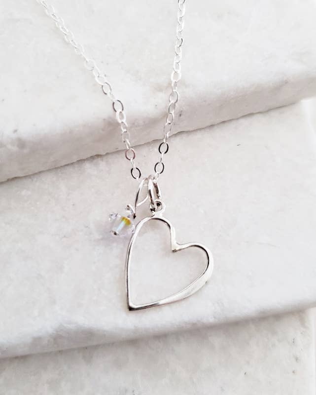 Sosie Designs - .925 Silver Open Your Heart Necklace