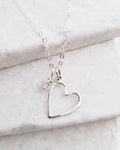 Sosie Designs - .925 Silver Open Your Heart Necklace