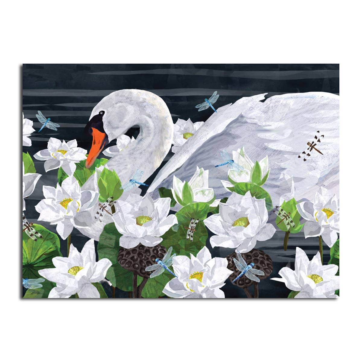Allport Editions - Swan and Lillies Wedding Card