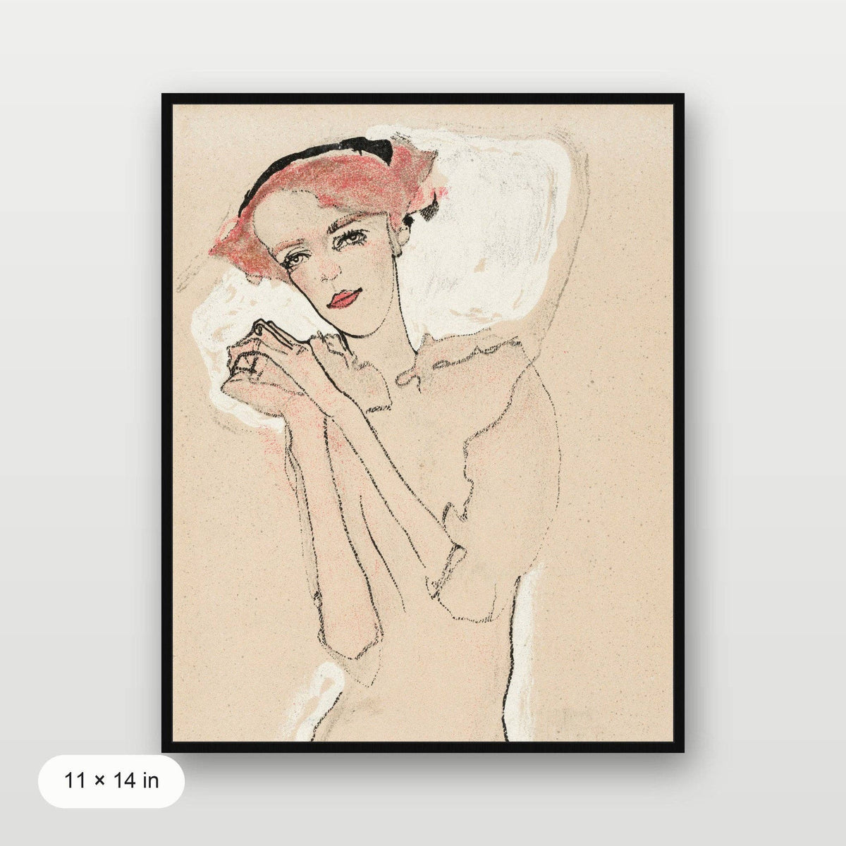 Knot & Soul - Egon Schiele - Portrait of a Woman