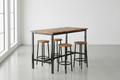Industrial Counter Height Bar Table and Chairs