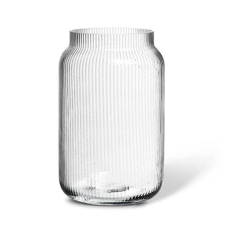 Abbott - Large Narrow Optic Jar Vase-8.5"H