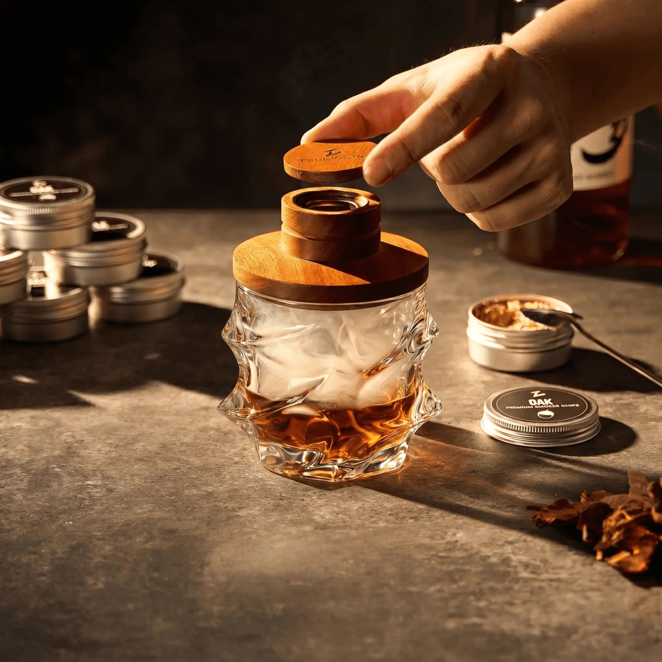 TsukiGlass - Smoker Kit For Whisky & Cocktail (Storm Bundle)