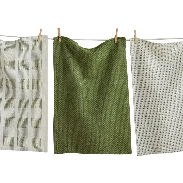 Sonoma Dishtowels, Green (set/3)
