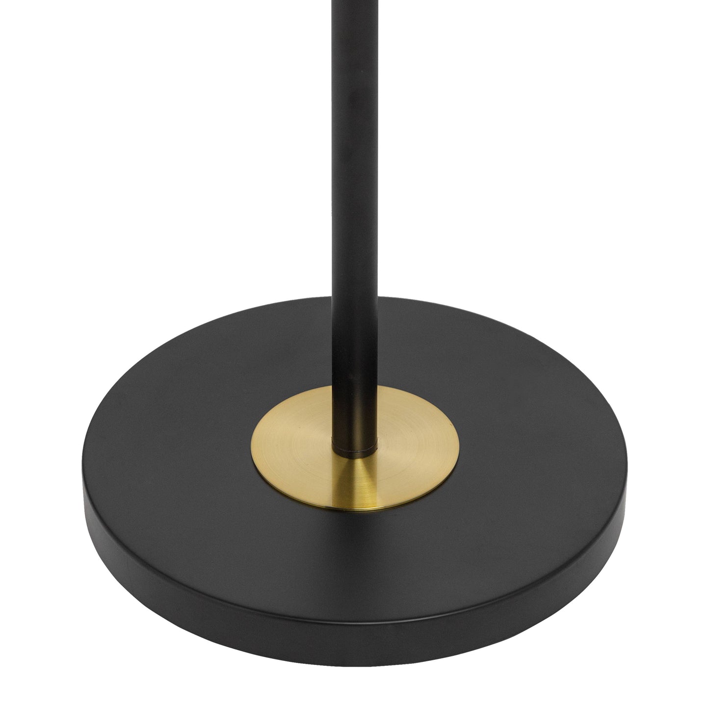 Hendrickson Black & Gold Industrial Metal Floor Lamp - 63.25"H