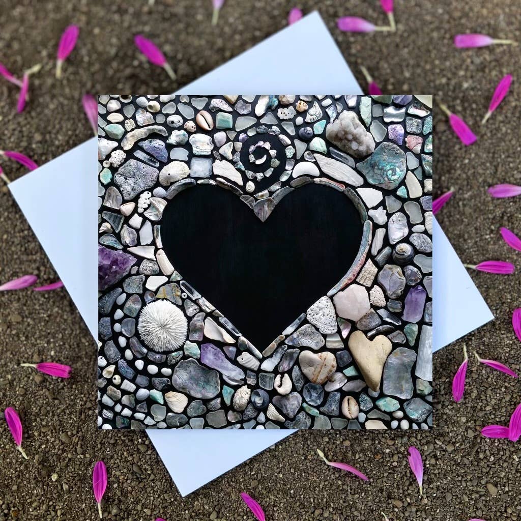 Sarah Smiles Creations - Shells & Stones • Beach Greeting Card • Shoreline Love