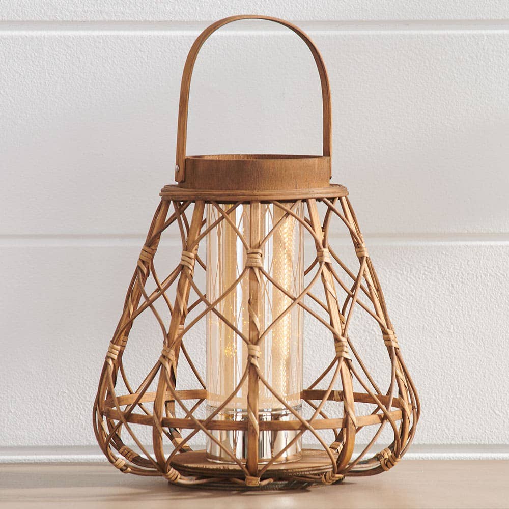 Brown Bamboo Lattice Lantern