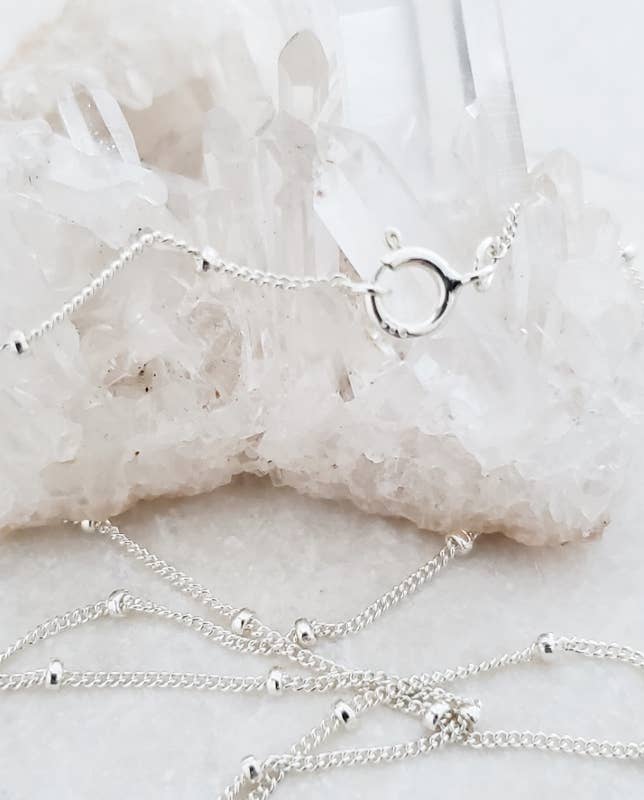 Sosie Designs - 18" - 925 Sterling Silver Satellite Beaded Chain
