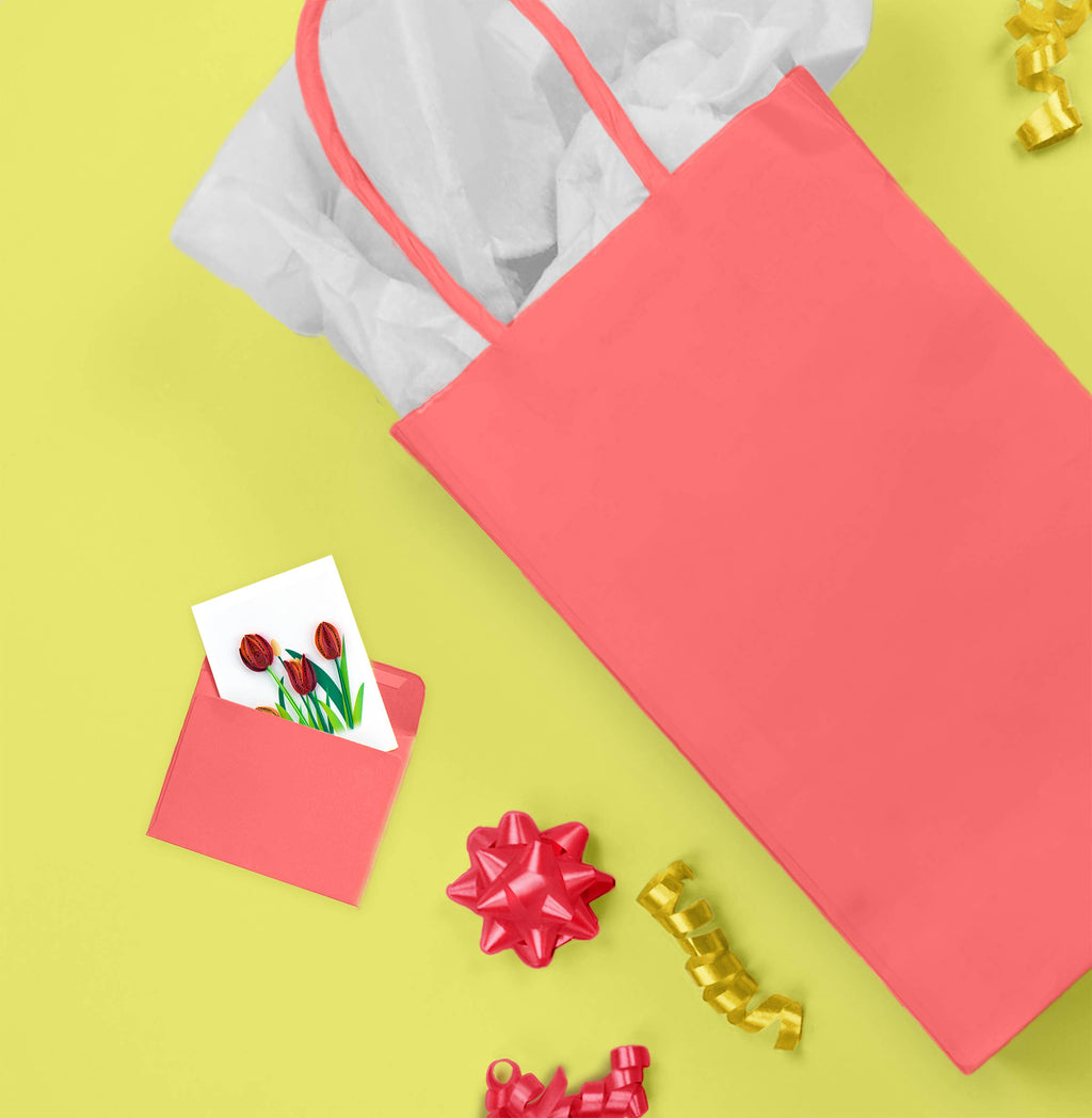 Red Tulip Gift Enclosure Mini Card