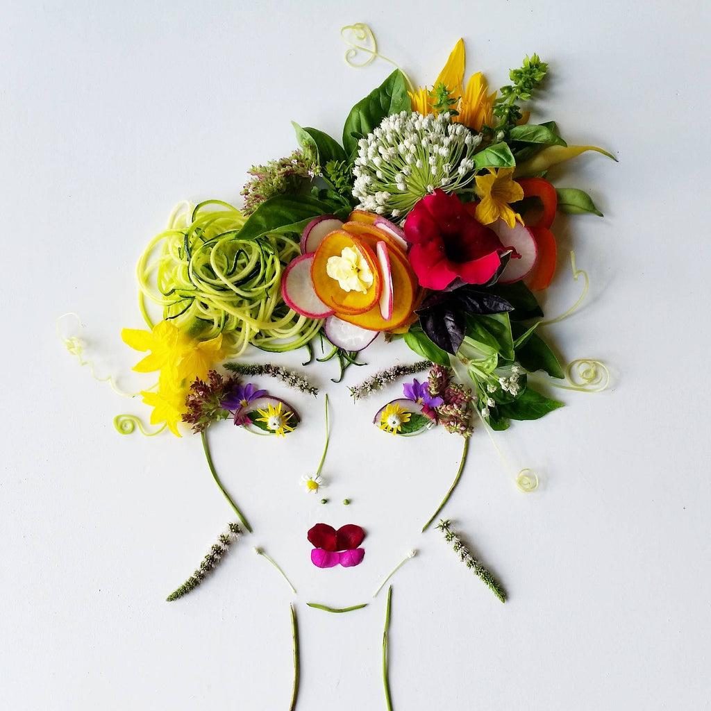 Sarah Smiles Creations - Farmer’s Market Lady • Botanical Greeting Card • Madeline