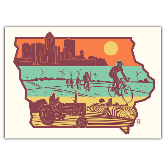 Layers of Iowa Greeting Card