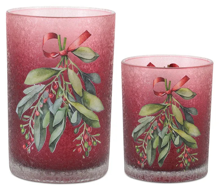 Crimson Berry Cylinder Candleholder