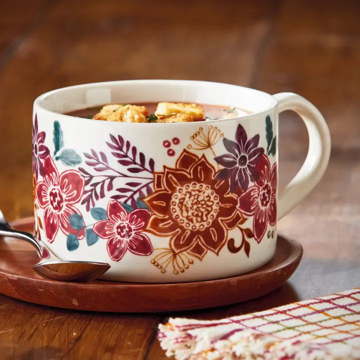 Autumn Bloom Soup Mug