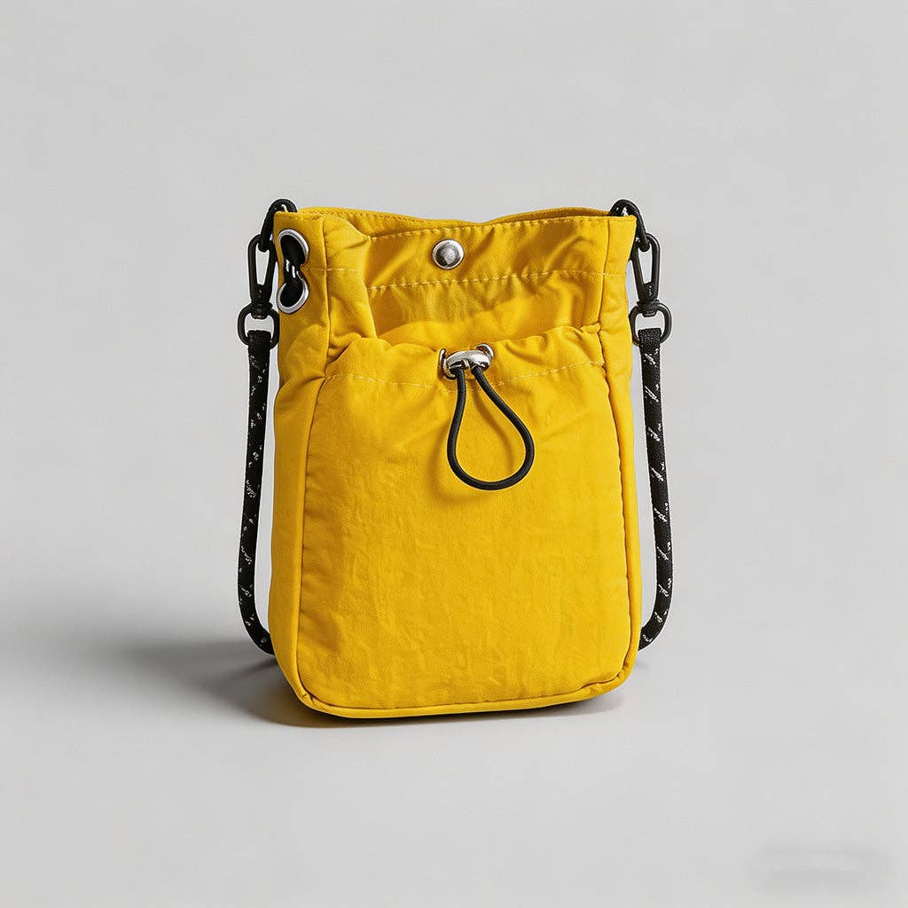 DAYLA - Nylon Drawstring Crossbody Bag