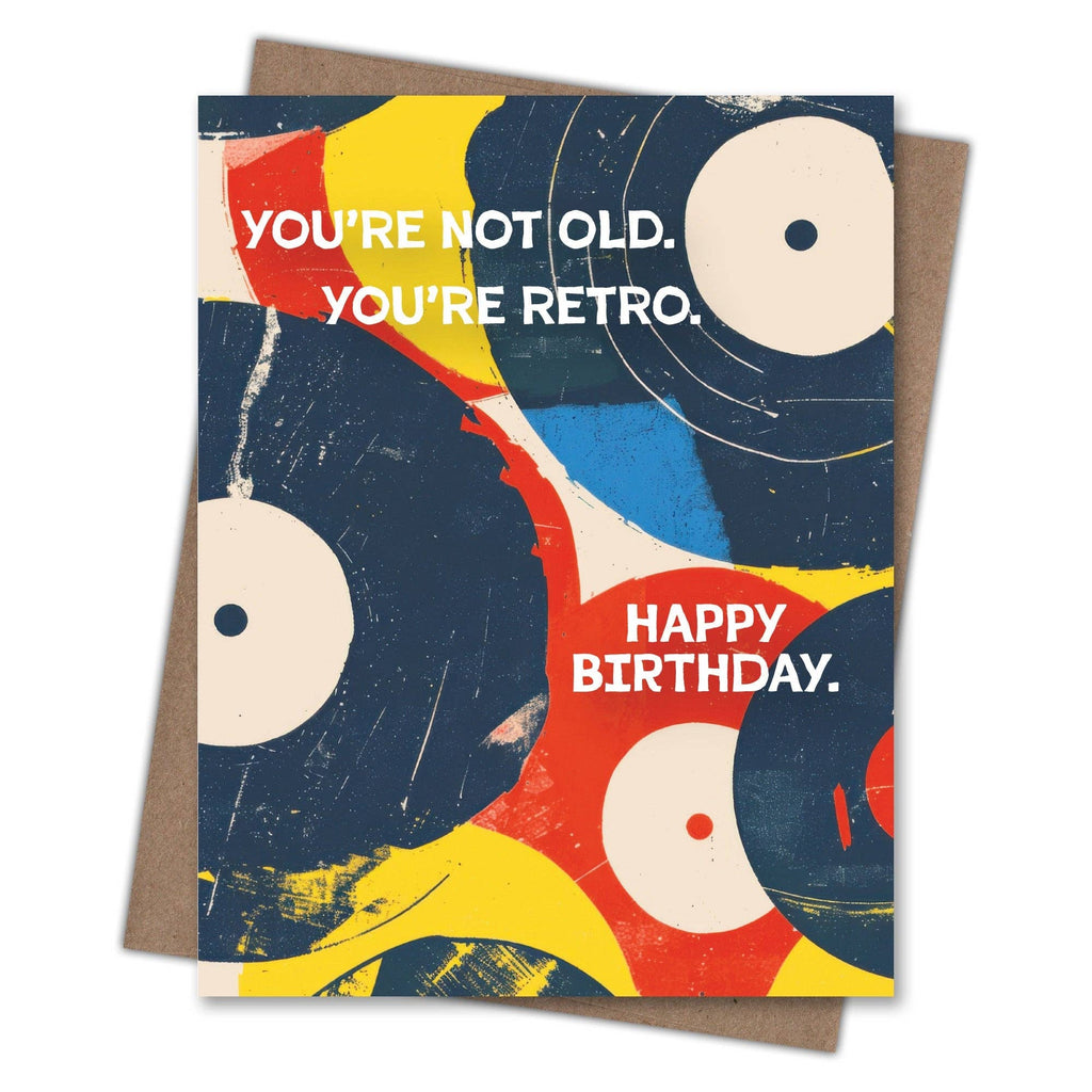 Scarecrow & Nut Tree - Retro Records Birthday Card