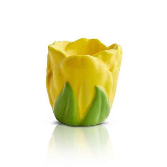 Nora Fleming Tiptoe Thru 'Em / Yellow Tulip Mini