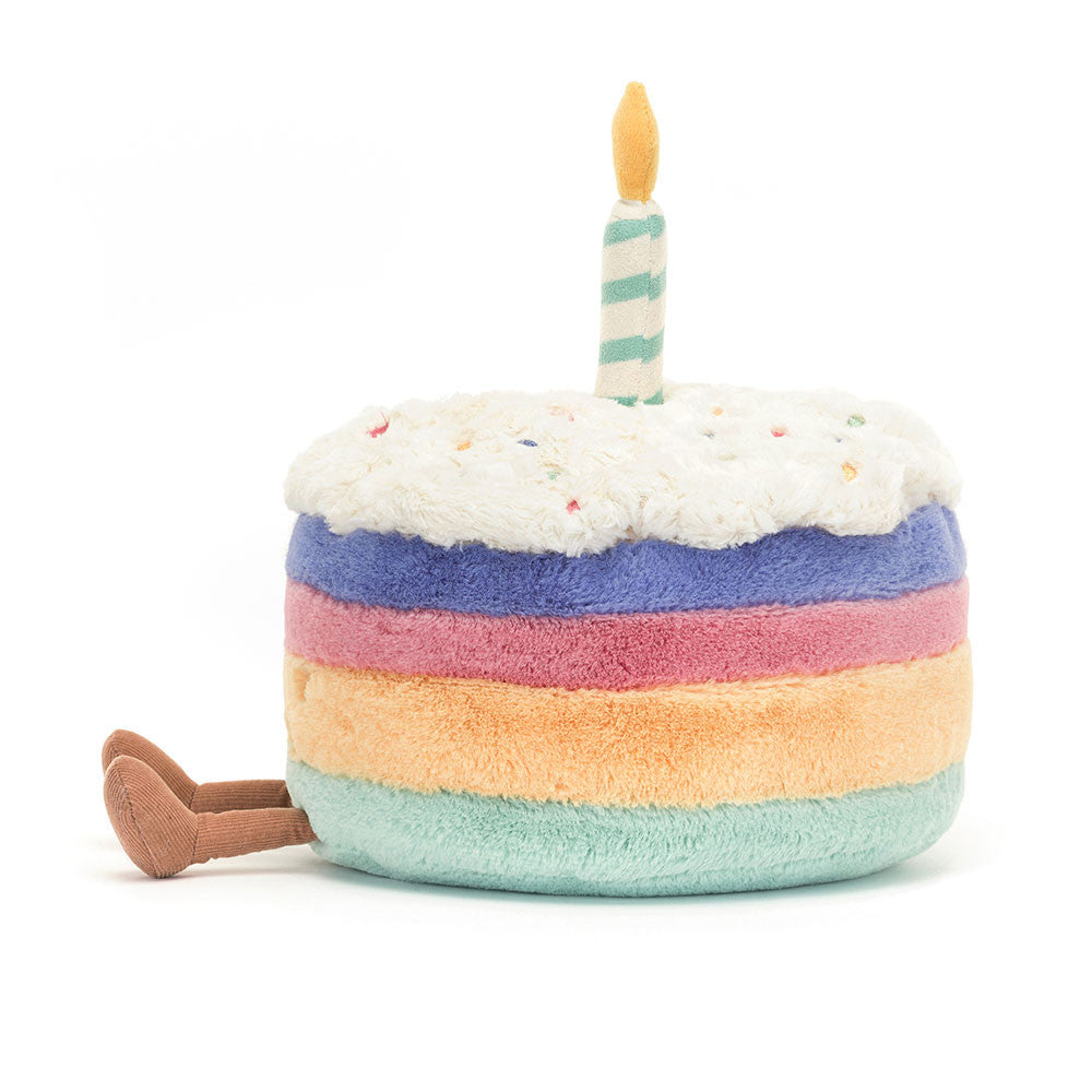 Jellycat Amuseable Rainbow Birthday Cake (Medium)