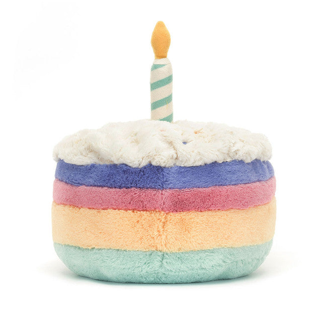 Jellycat Amuseable Rainbow Birthday Cake (Medium)