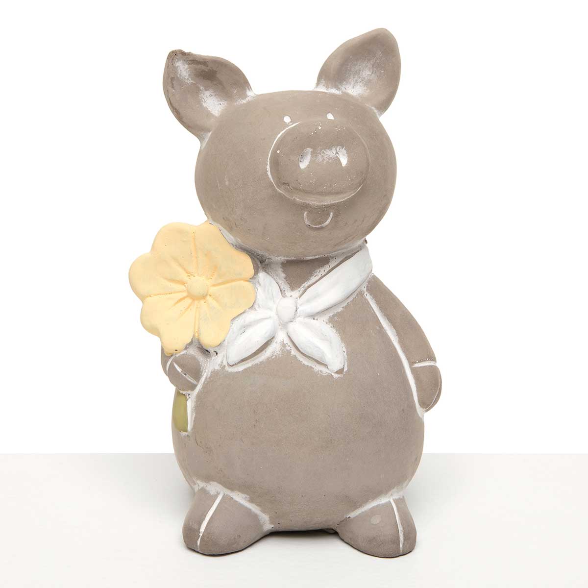 PIG WITH FLOWER AND SCARF