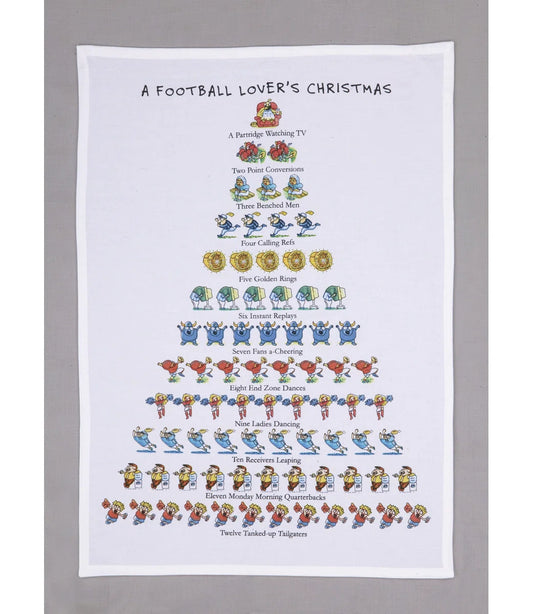 Dishtowel, A Football Lover's Christmas Kitchen Towel
