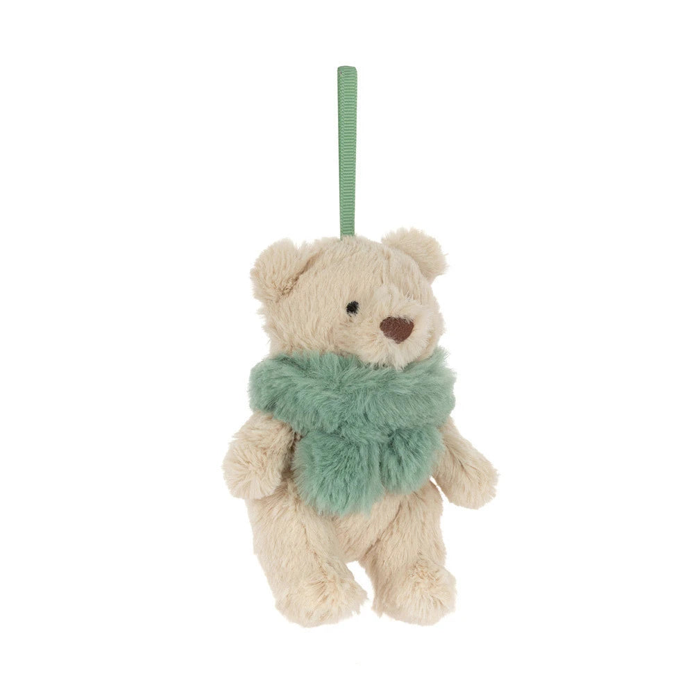 Jellycat Amuseables Bartholomew Bear Jr. Winter Warmer Decoration
