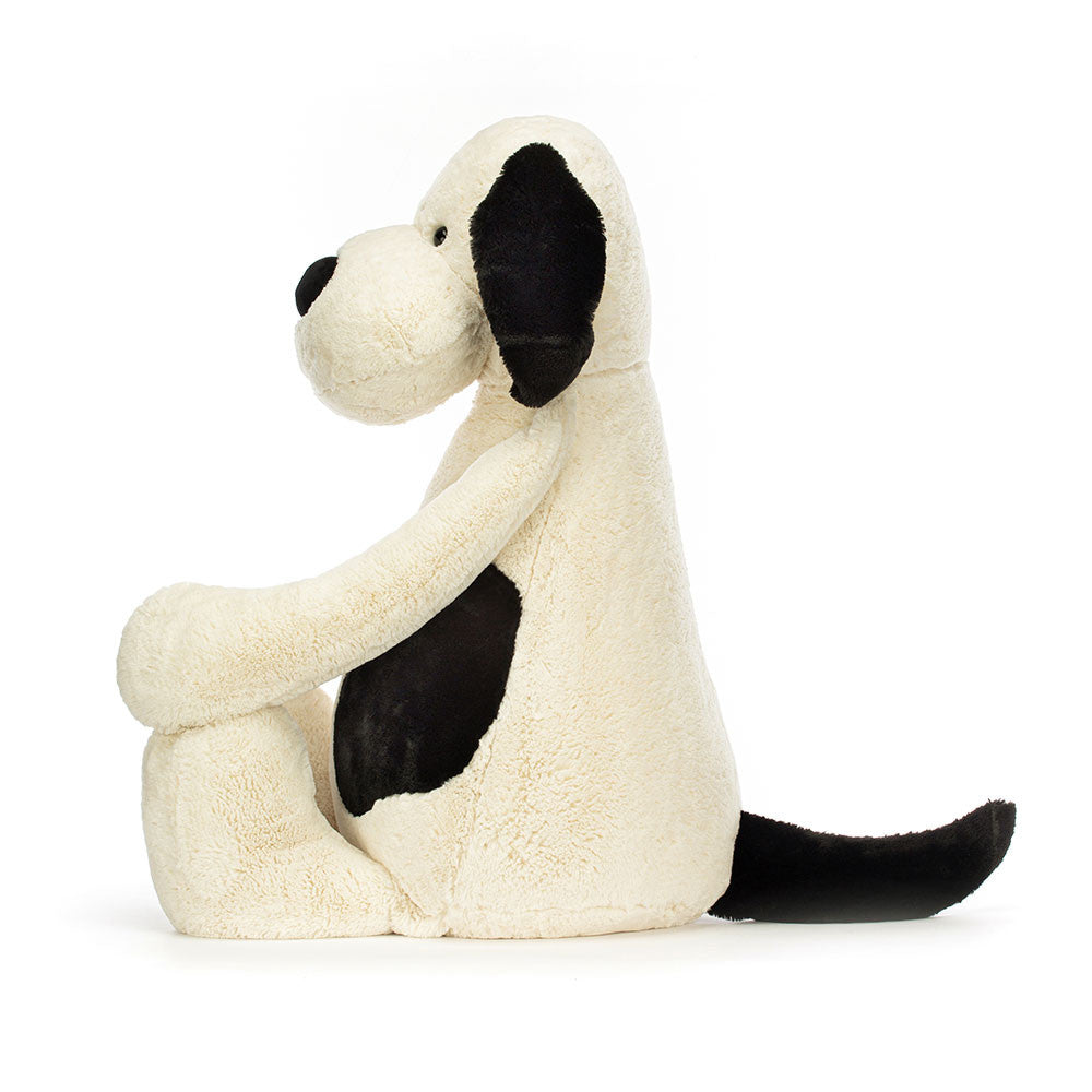 Jellycat - Gigantic Bashful Black & Cream Puppy