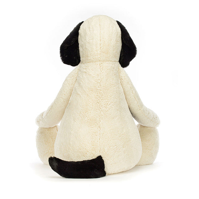 Jellycat - Gigantic Bashful Black & Cream Puppy