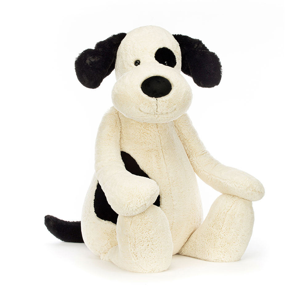 Jellycat - Gigantic Bashful Black & Cream Puppy