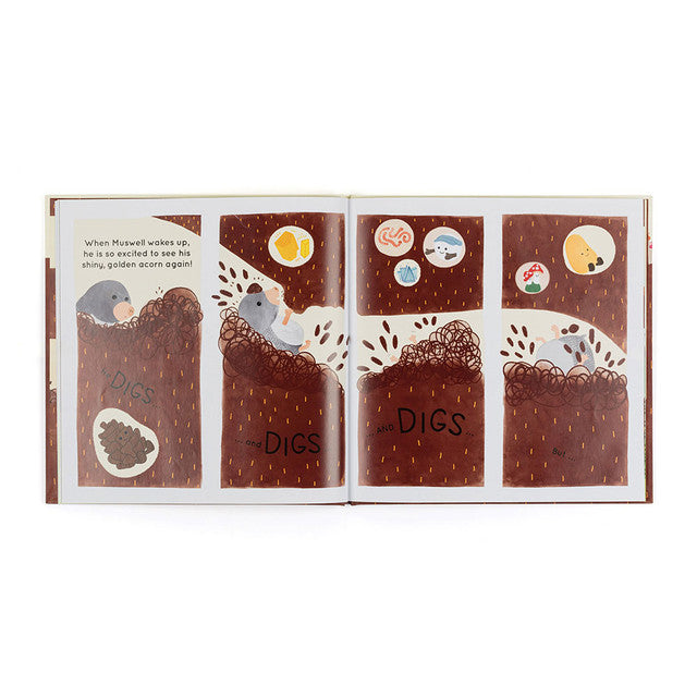 Jellycat Munro Muswell Mole And The Buried Treasure Book