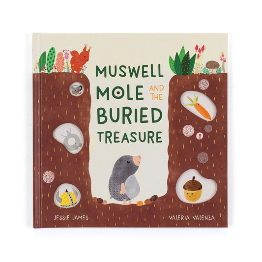 Jellycat Munro Muswell Mole And The Buried Treasure Book