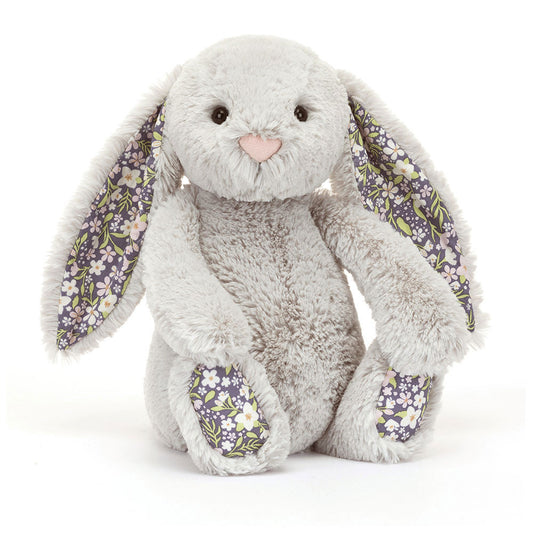 Jellycat Blossom Silver Bunny Bloom (Medium)