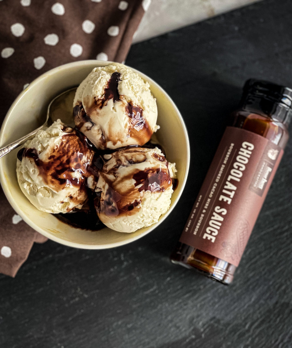 Bourbon Barrel Foods - Chocolate Sauce – Bourbon Smoked Cacao Nibs & Bourbon