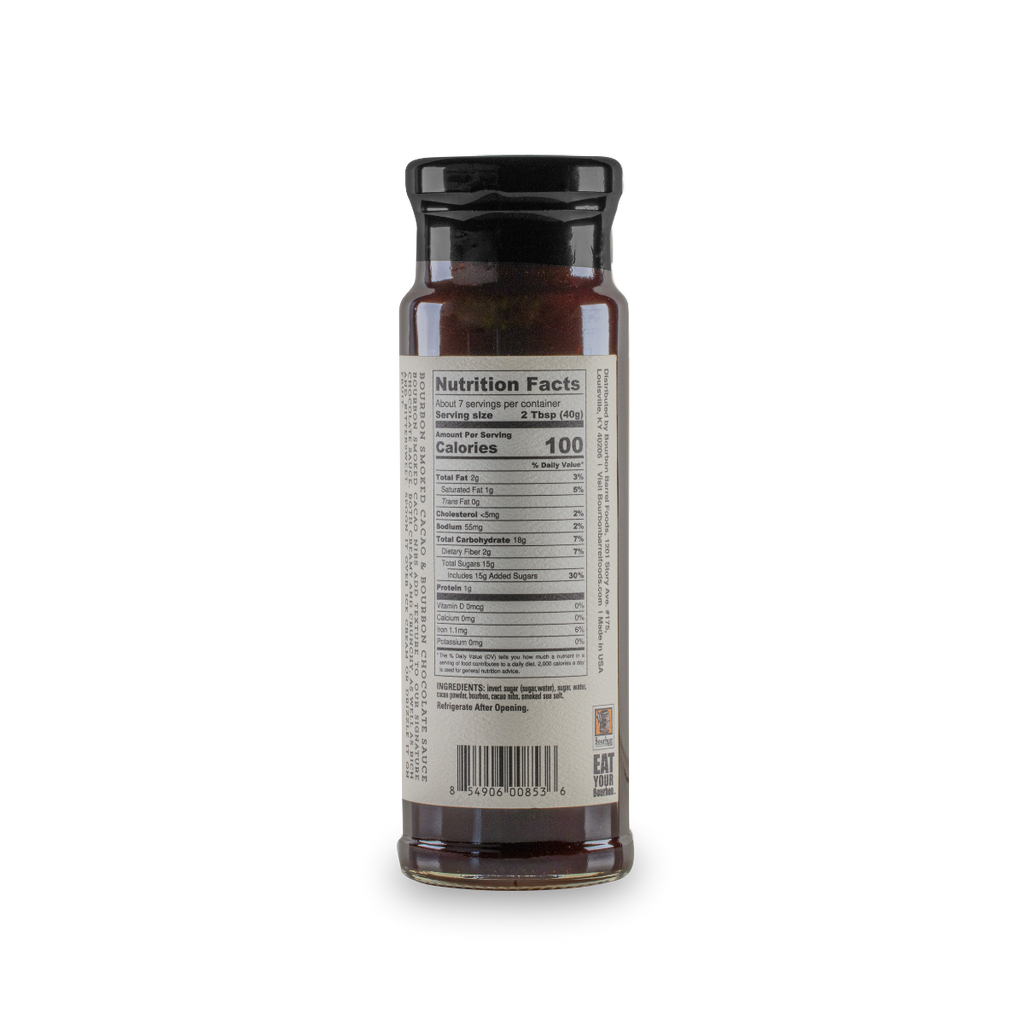 Bourbon Barrel Foods - Chocolate Sauce – Bourbon Smoked Cacao Nibs & Bourbon