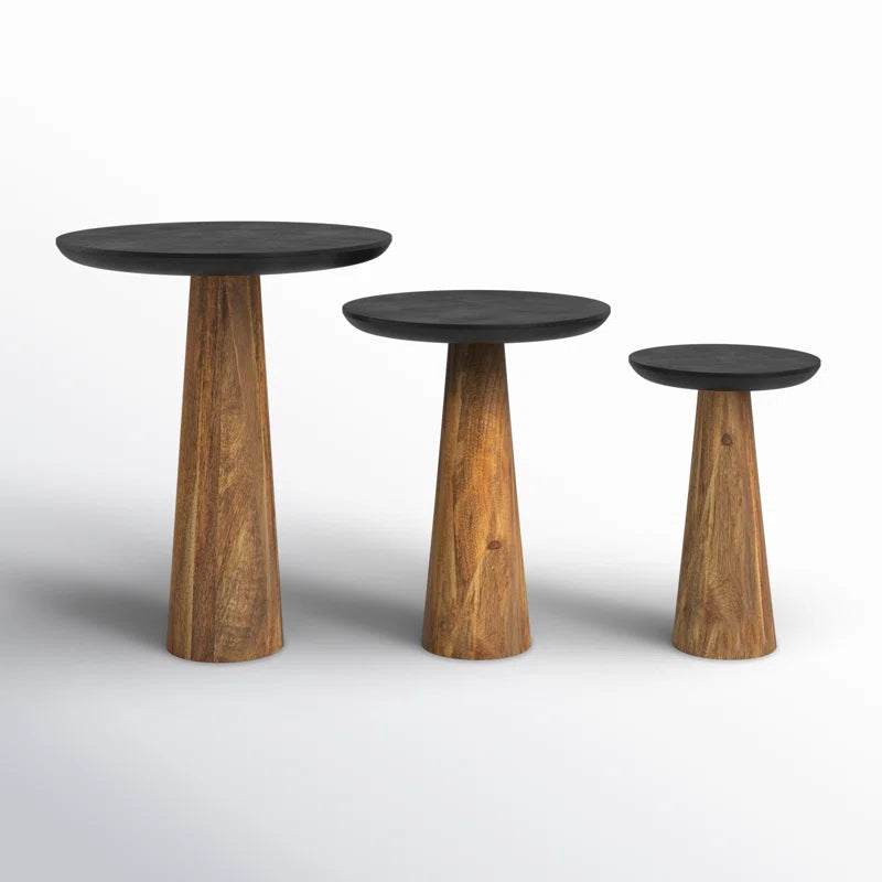 Wooden Side Tables - Round