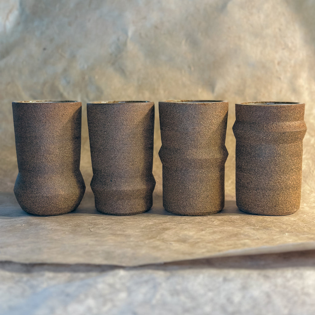Olivia Snow Ceramics - Saturn Ceramic Tumblers in Brown
