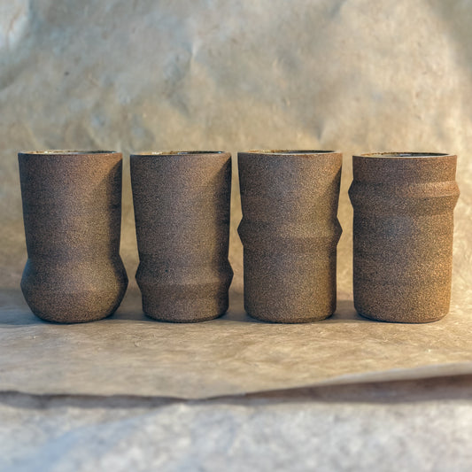 Olivia Snow Ceramics - Saturn Ceramic Tumblers in Brown