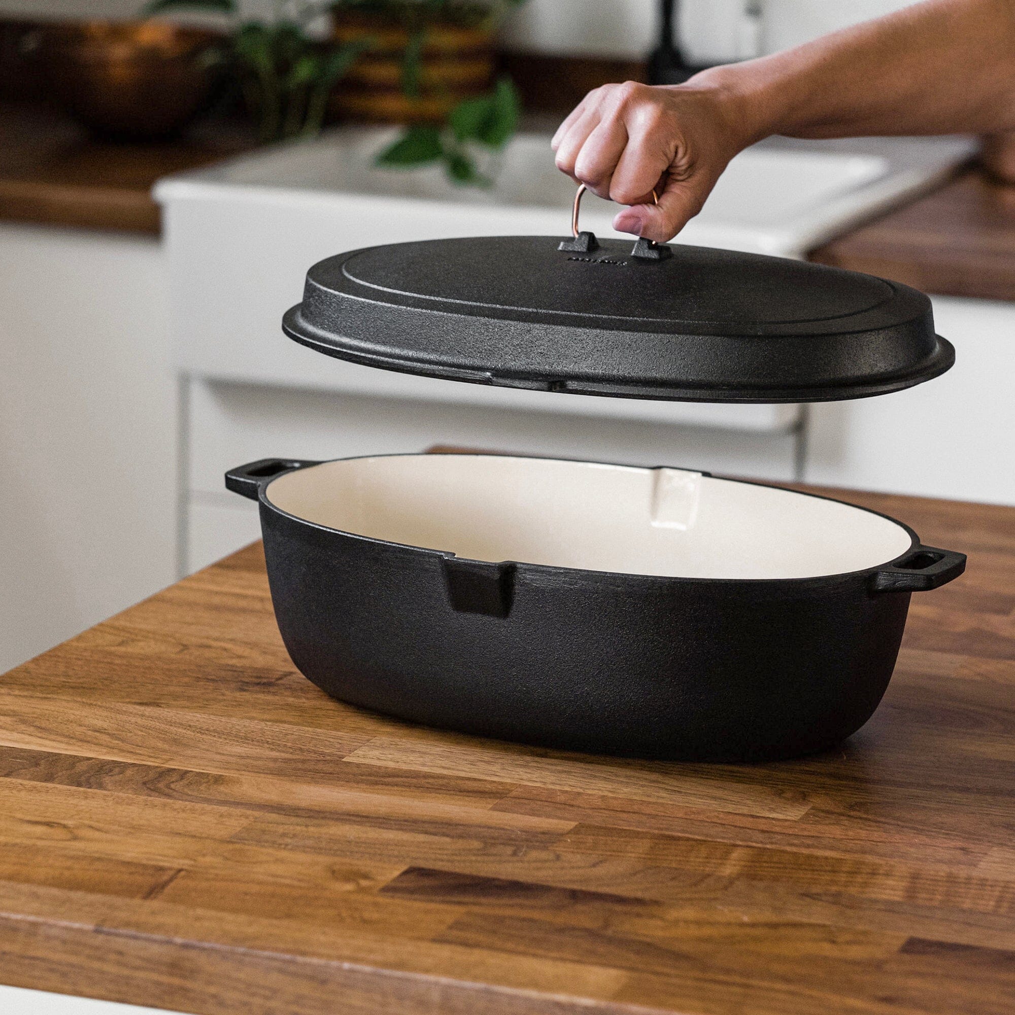 Barebones - Enamel Lined Cast Iron Roaster