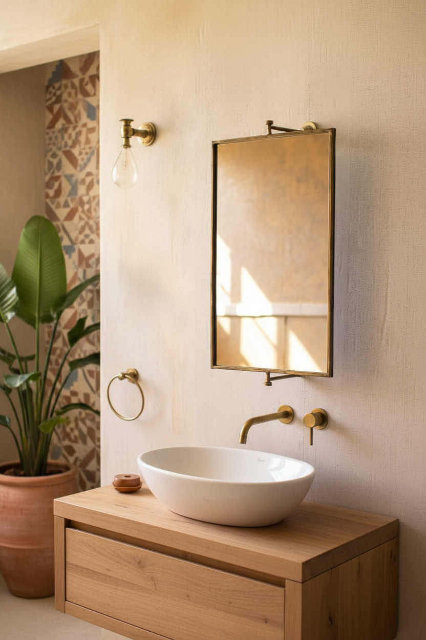 Rectangle Rotating Wall Mirror