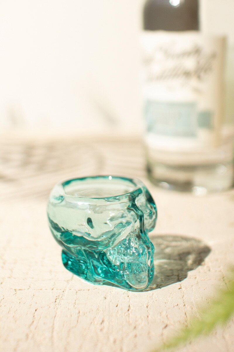 Recycled Skull Shot Glass