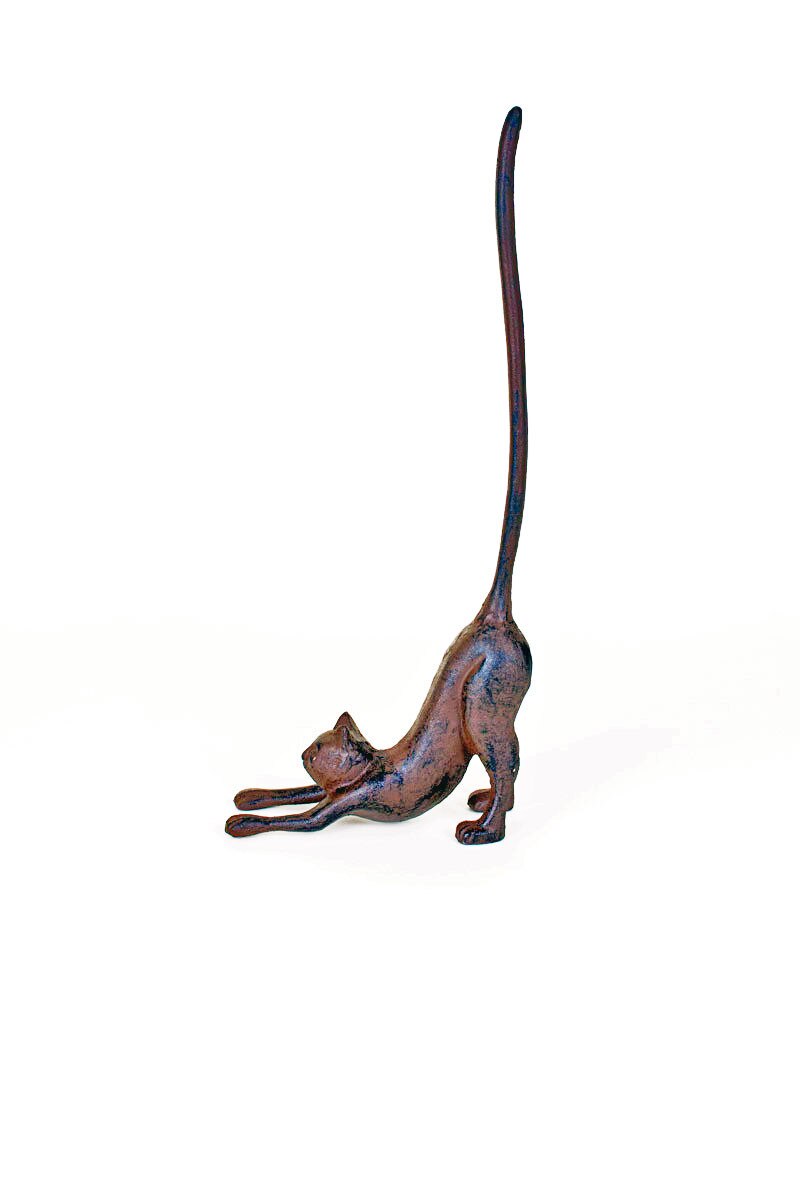 Iron Cat Paper Towel Holder