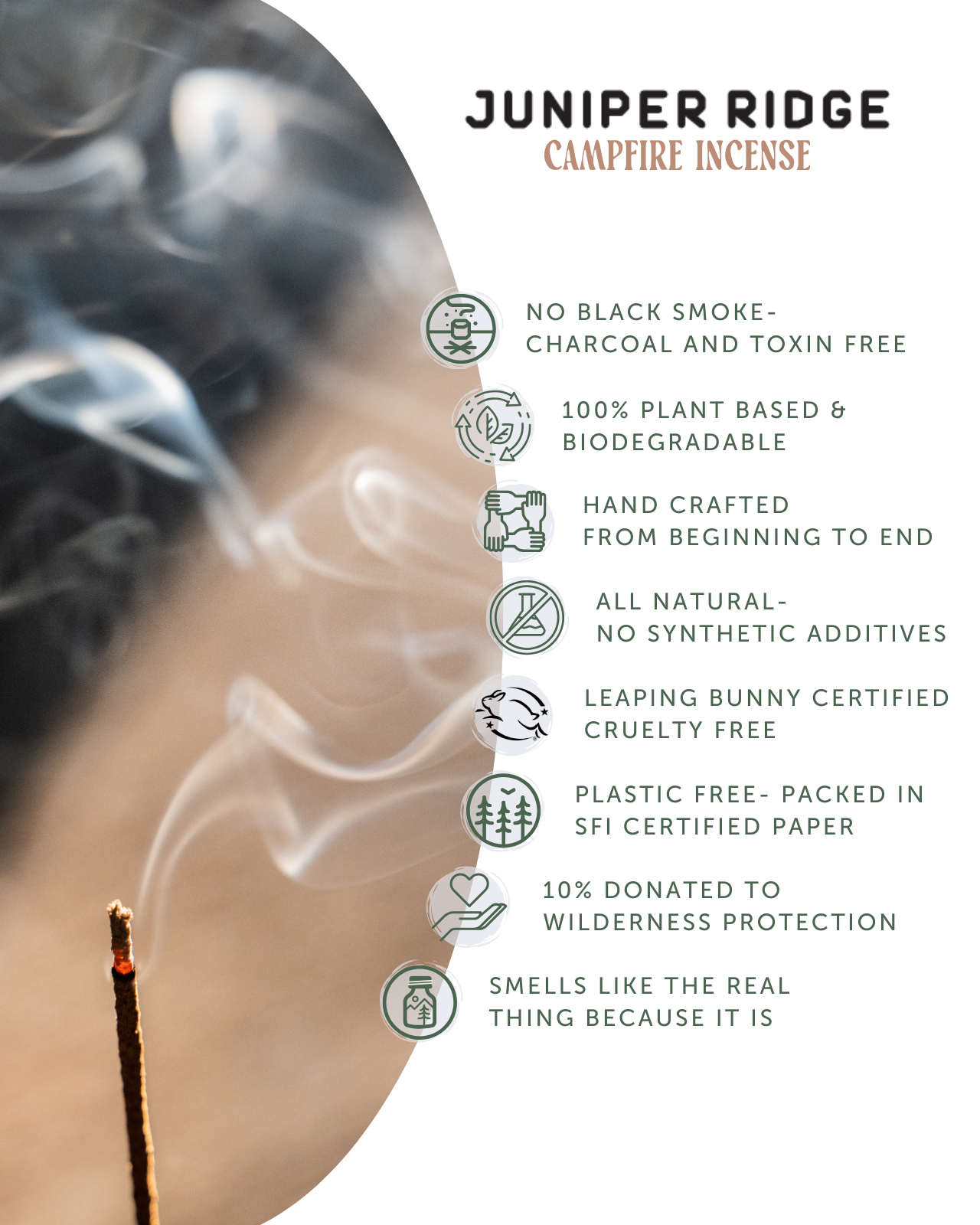 Juniper Ridge - Cedar Campfire Incense (20 Sticks)