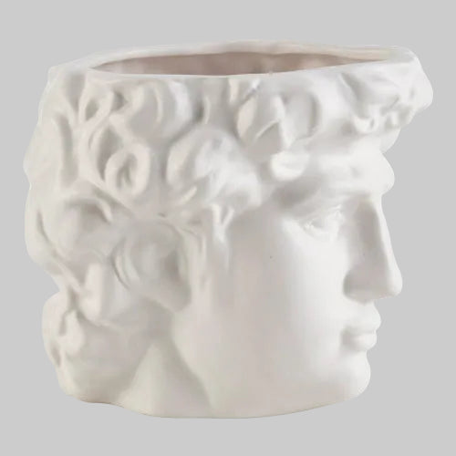 Greek Face Statue Vase