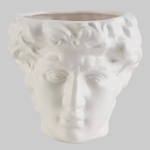 Greek Face Statue Vase