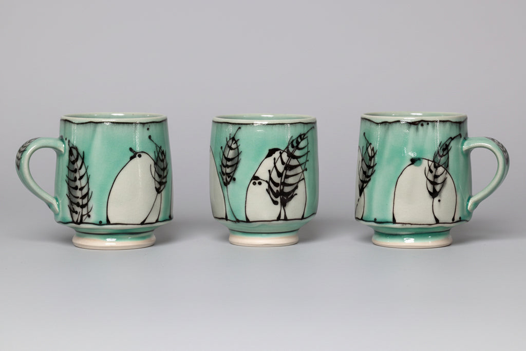 Jess Lease - B&W Tea Cup