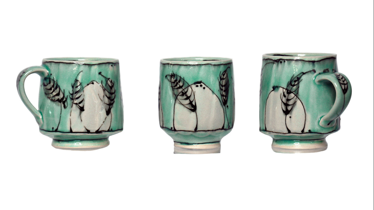 Jess Lease - B&W Tea Cup