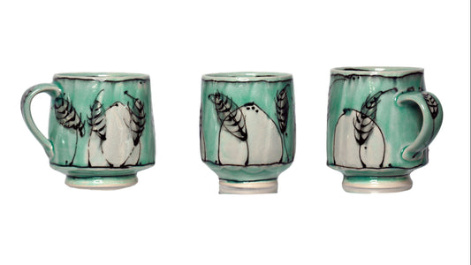 Jess Lease - B&W Tea Cup